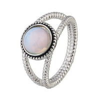 prstenovi za teen djevojke, retro šarm ženski vjenčani prsten za angažman svjetlosnih kamenih jaja oblikuju