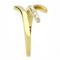 Zlatni otvoreni ženski prsten od nehrđajućeg čelika Anillo Color Oro para mujer acero inoksidable