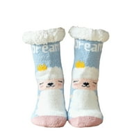 Žene Print zadebljanih runa Neklizne zimske čarape za čarape sne čarape snijega
