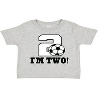 Inktastični drugi rođendan Soccer Outfit poklon mališani dječak ili majica za djecu Toddler