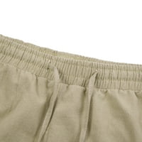 Muške hlače pantalone za gležnjeve sa crtežama sa čvrstim hlačama u boji