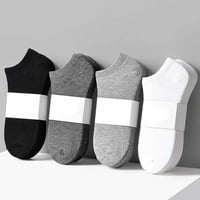 5pairs muške čvrste boje elastične prozračne pamučne anti znojene čarape za gležnjeve