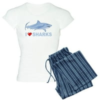 Cafepress - Volim morske pse - ženska svetlost pidžama