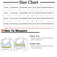 Clearians DeagIa bez kaiševa Push Up Bras za žene Dnevne žene Top Bra žica Jedna veličina Donje rublje Osnovni prsluk Prstur Sports Leingerie Brassiere za žene Push up Multicolor XL # 5036