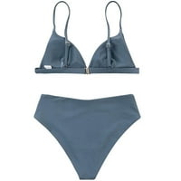 Muxika Ženski kupaći kostimi Dva ženska bikini set plivajuća odijela, push up ženski kupaći kostimi