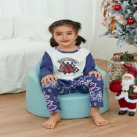 Božićna porodica Pajamas Holiday Christma Pajama Porodica Podudaranje PJS postavljeno spavanje Xmas