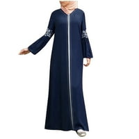 FNOCHY MAXI haljine za žene Ljetni haljini zazor muslimanska abaya duga haljina cvjetna tiskana vintage kaftane islamske maxi haljine
