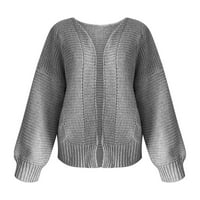 Ženske vrhove Clearence Cardigan Fashion Women Majica s dugim rukavima Jesenski džemper Cardigan Solid