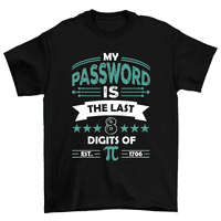 Moja lozinka su posljednje cifre pipnih matematičkih majica