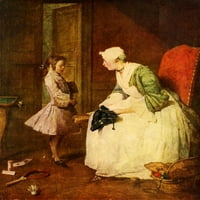 The Admonion Francuski slikarski poster Ispis Jean-Baptiste-Sim_on Chardin