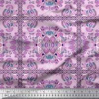 Soimoi Moss Georgette tkanina ček, cvjetni i paisley patchwork ispisano tkaninsko dvorište široko