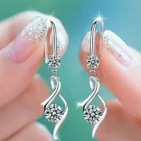 Par minđuša ženske sintetičke dijamantske naušnice nakit vjenčani poklon
