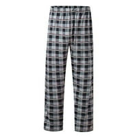 Pajama hlače za mens Four Seasons Modna slobodno vrijeme Soft Home Solid Color Majica set servira dva