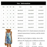 Gotyoou Ženski gradijentni print Maxi haljine Ležerne prilike naletirane kamisole elastične sunce za