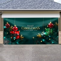 Božićni dekor Božić na otvorenom Garažna vrata Tapiserska krpa za odmor za odmor za ukrašavanje pozadinskih tkanina koja odgovara visećim krpom Višejezice