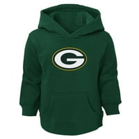 Toddler Green Green Green Bay Packers Logo Pulover Hoodie