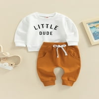 Gureui Novorođenče Baby Boy Jesen Ljeto odijelo Dječja dukserica s dugim rukavima Majica + duge hlače