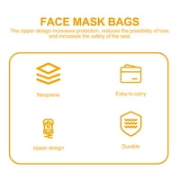 Rosarivae Auxtic Lice Maske za prijenosne torbe za slušalice Organizator maske za lice