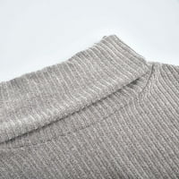 Smihono Cleariance Turtleneck Čvrsti poklopac Pleteni džemperi Zboječe Žene plus dugih rukava Elegantni