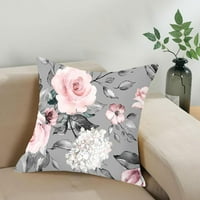 Ispisani jastuk za ružin cvijet bacač cvijeća Clowion covers UK jastučnica Sofa X2G0