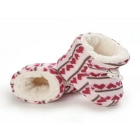 Gomelly Toddler Crib cipele plišane cipele prve papuče za čarape za šetnju lagane pakete ptijevine novorođenčad
