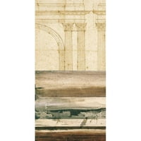 Locke, Evan J. Crni moderni uokvireni muzej umjetnički print pod nazivom - Arhitektonski detalj II