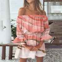 Ljetne haljine za žene Ležerne prilike kratkog ramena Tunika Ležerne prilike Ležerne prilike FITE BELL