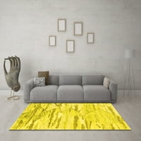 Ahgly Company Indoreni pravokutnik Sažetak žuti prostirke savremene površine, 8 '12 '