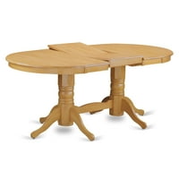 Blagovaonica Set-ovalna tablica sa listom i trpezarijskim stolicama - hrast, broj predmeta: 9, oblik: