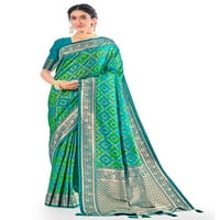 Sarees za žene Indian Diwali Bollywood Banarasi Art Silk Saree Woven Sari & Nestched bluza