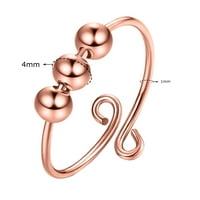 Baccoc Dodatna zavojnica za anderističke spiralne prstenje za žene za žene podesive prstenove za prstenove prstena višeboja