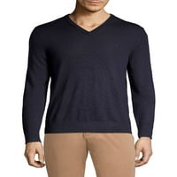 Calvin Klein Muške vunene mješavine V pulover pulover Bež xxl