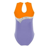 Alvivi Kids Girls Gimnastika bez rukava Leotard baletni ples Bodi, 4-14