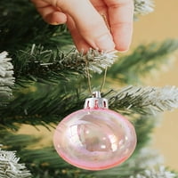 Keebgyy božićna zabava visi prozirne šarene kuglice bauble ornament Clear Clear Domac Decor Diy Bo Rođendanska oprema