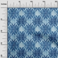 Onuone pamučne kamere srednje plave tkanine Geometrijski obrtni projekti Dekor tkanina štampan dvorište široko