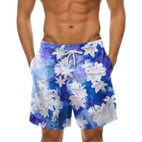 Swims Hraštače Muške opruge Summer Casual Hotsa Hlače Štampane sportske hlače na plaži sa džepovima Muška kupaca Blue Medium