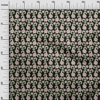 Onuone viskozne šifon crne tkanine Florals šivaće materijal za ispis tkanine sa dvorištem