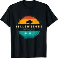 Majica Nacionalnog parka Yellowstone Crno
