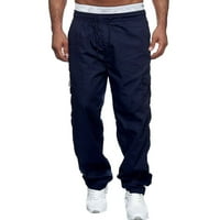 Teretne hlače Muške multi-džepne hlače ravno-noge kombinezone sportske parkourne fitness hlače