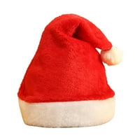 Heiheiup Božićnim tiskanim mekim božićnim kapem Santa kapa za božićnu zabavu Božićni crtani kaputirani