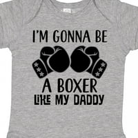 Inktastični bokser poput tateskog boksera Bowing Baby Boy ili Baby Girl Bodysuit