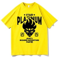 JhpkJanime Jojo's Bizarre Avantura Star Platinum Print T-majice Manga majica Majica za muškarce Žene