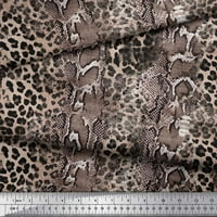Soimoi ružičasta svilena tkanina Leopard i zmija životinjska kožna tkanina za ispis od dvorišta široko