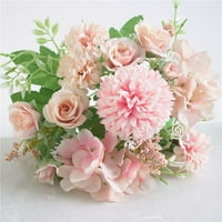 Promocija Prekrasna umjetna svilena lažna cvijeća Vjenčanje Valentines Bouquet Bradal Decor