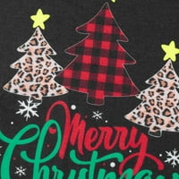 Sretan Božićni koji odgovara porodičnoj pidžami postavljeno Xmas Tree PJS plaćene hlače za odrasle dječje odjeće za spavanje za bebe