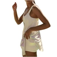 Ženska vježbanje odijelo teniske haljine s kratkim ležernim ljetnim haljinama sa ugrađenim grudnjakom