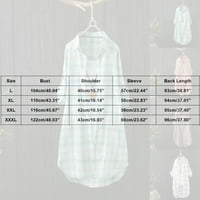 Majice za žene Trendy Dressy Ležerne prugaste košulje s dugim rukavima Cardigan labava majica Tanka jakna Top ženske majice