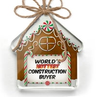 Ornament tiskani jedan obodio svjetove najtopliji građevinski kupac Božić Neonblond