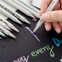 Lzobxe školski pribor za čišćenje marker olovka 1ml Boja tvrda savjet natpitni olovka Metalno crne kartone Boje olovke