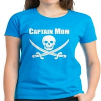 Cafepress - majica kapetane mama - Ženska tamna majica